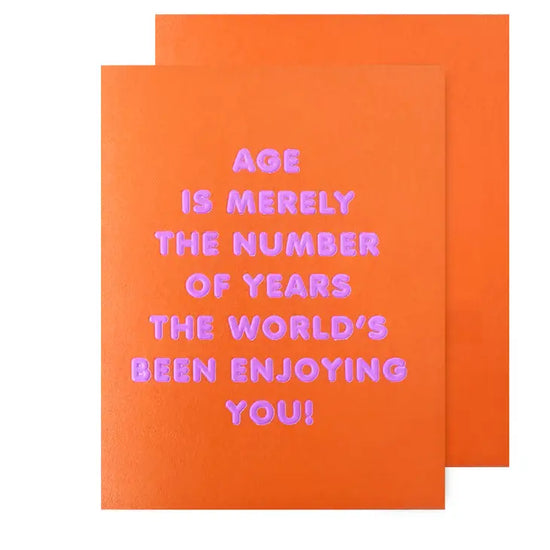 Age Is A Number Card