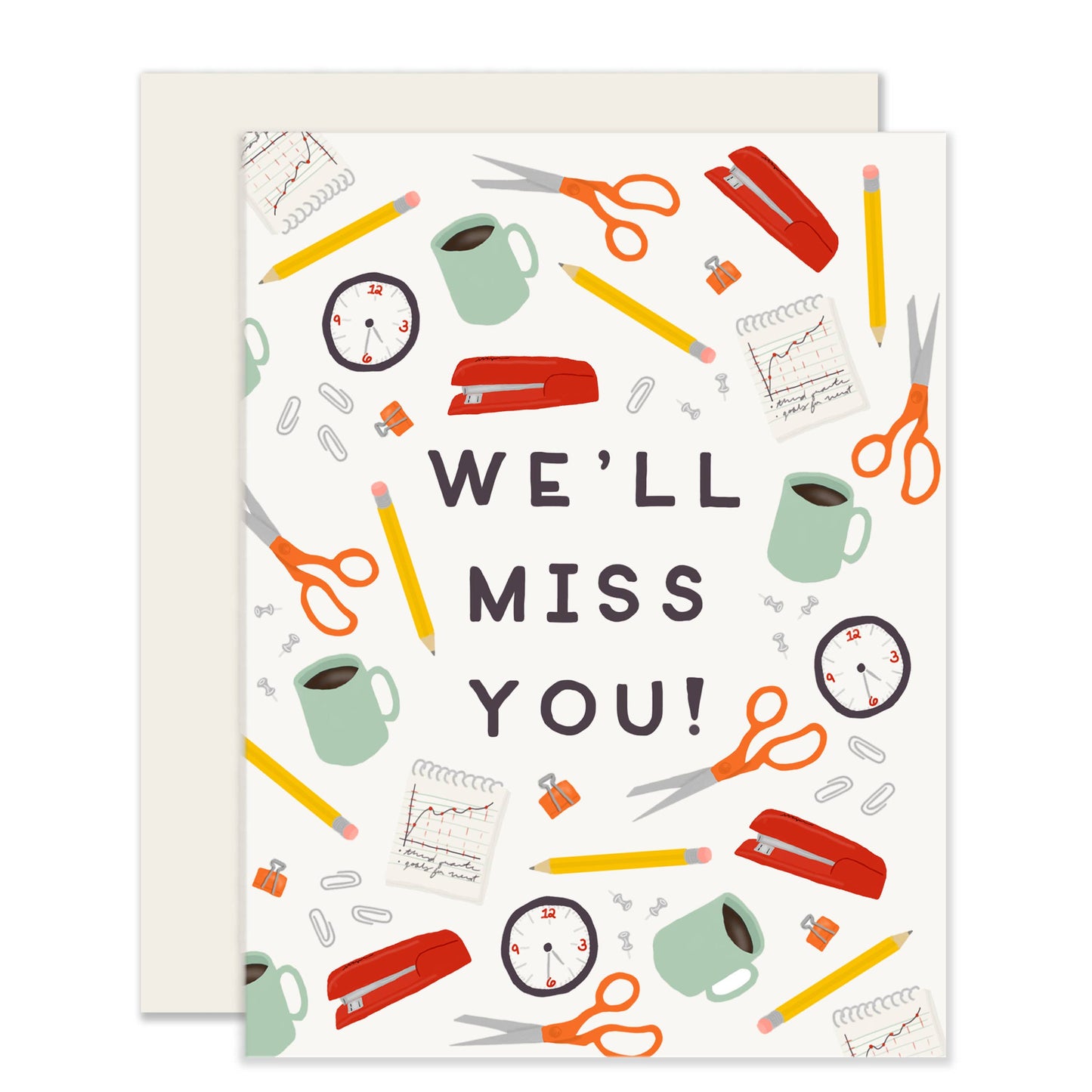 Office Miss You Card