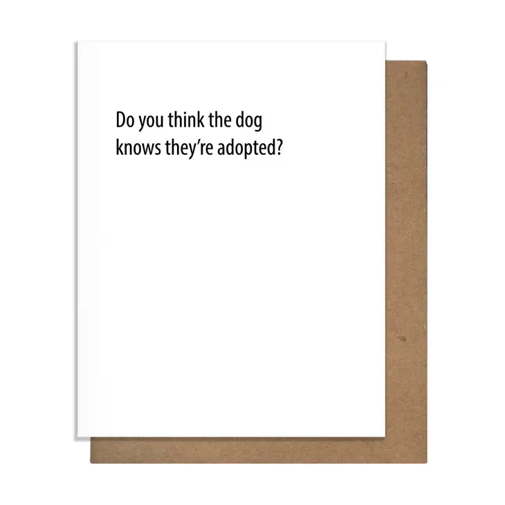 Dog Adopted Card