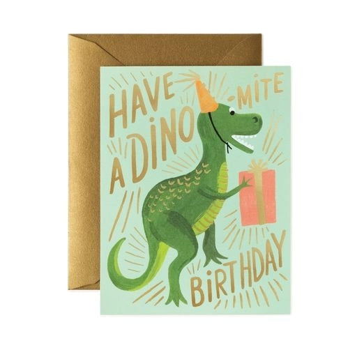 Dino-Mite Birthday Card