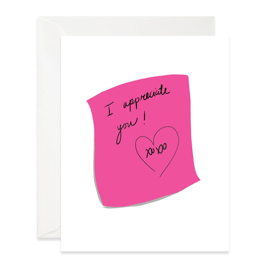 Post-It Appreciation Card