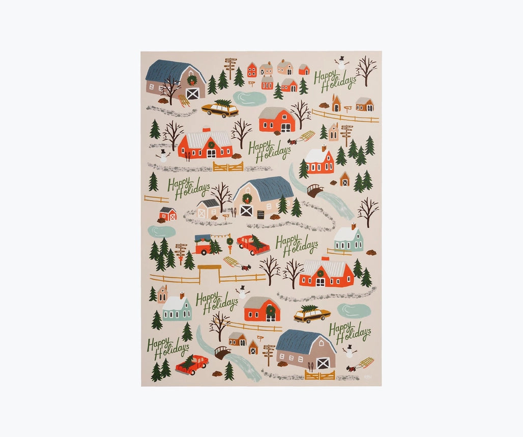 Holiday Tree Farm Wrapping Sheets