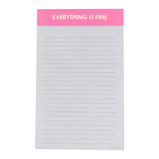 Everything Is Fine Notepad