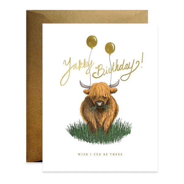 Yakky Birthday Card