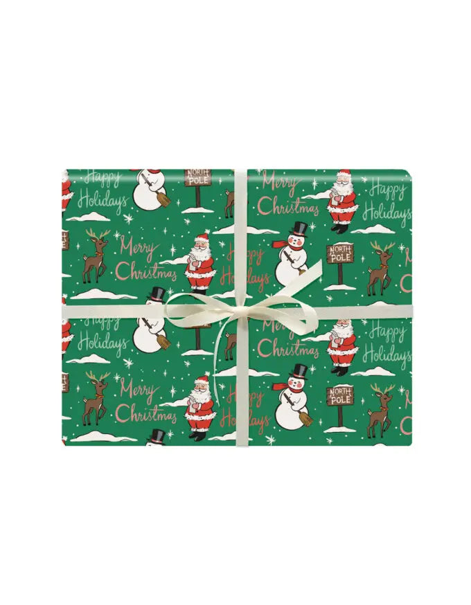 Retro Holiday Gift Wrap