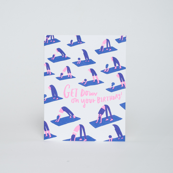 Yoga Birthday Card