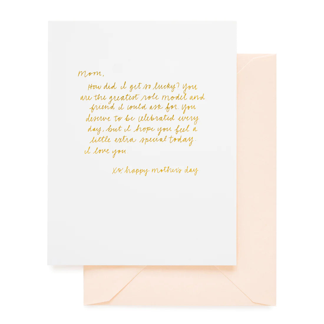 Letter To Mom Card