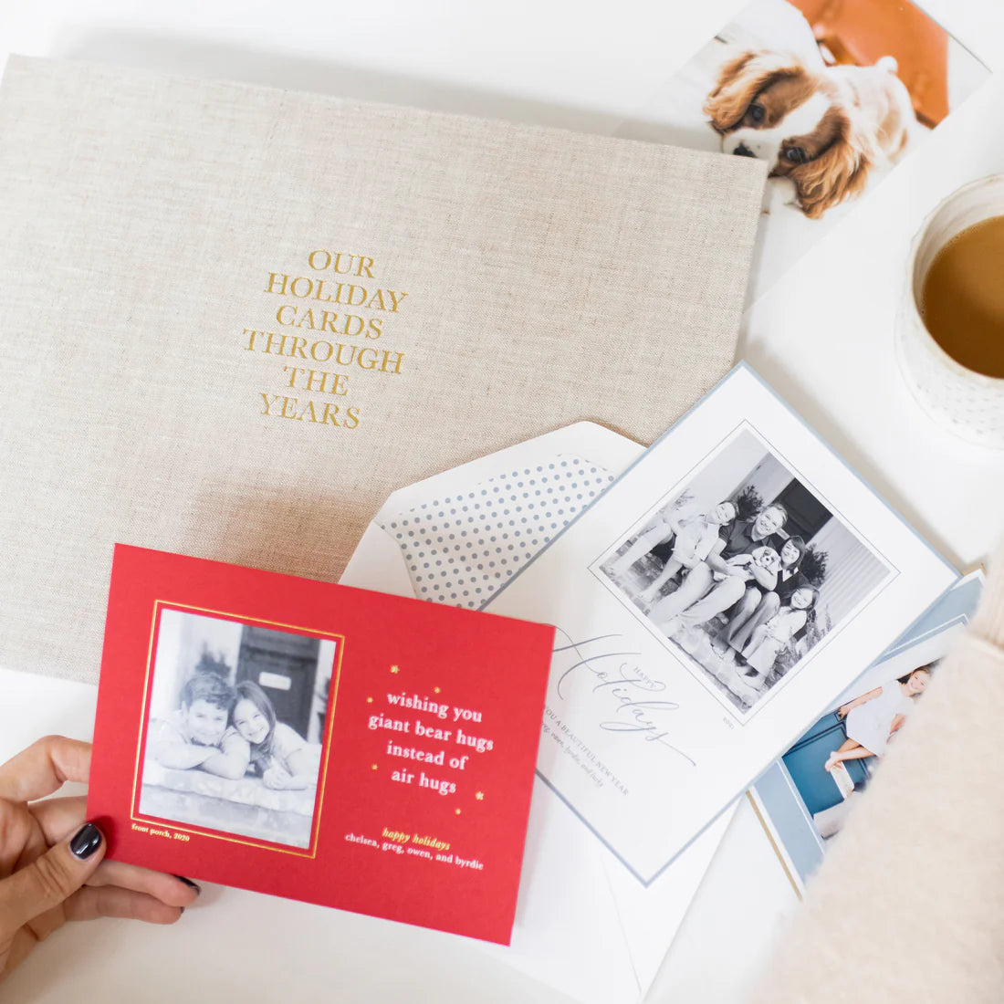 Red Holiday Card Book