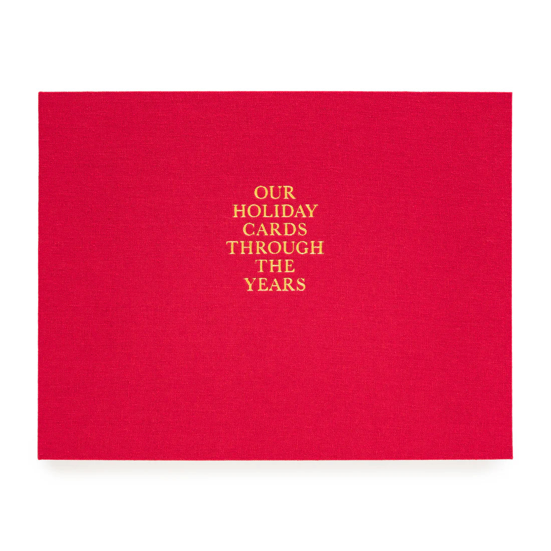 Red Holiday Card Book