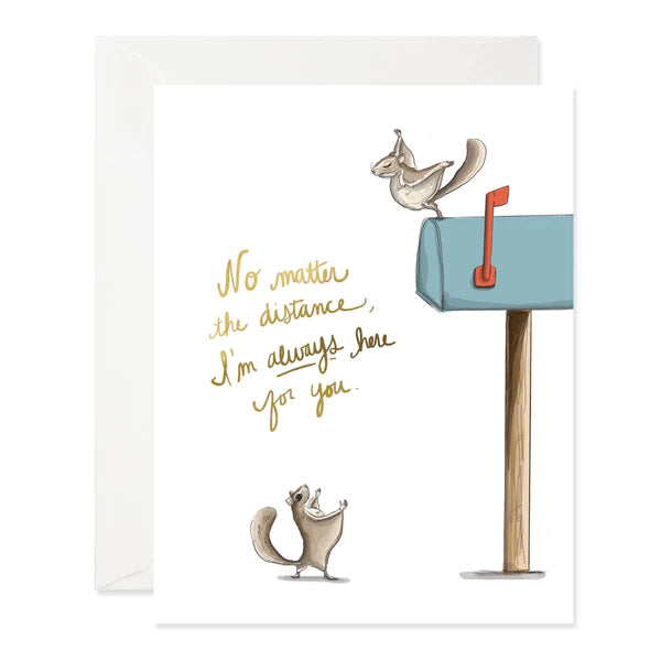 Flying Squirrel Here For You Card