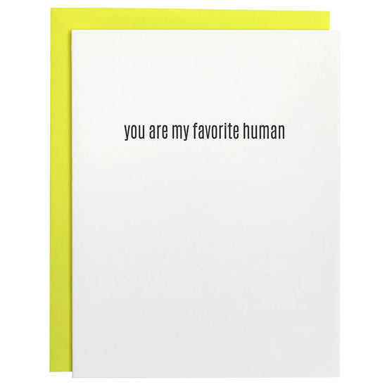 Favorite Human Card