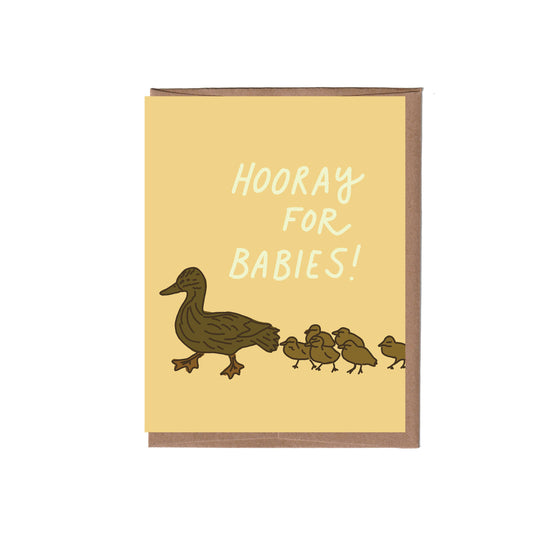 Ducklings Baby Card