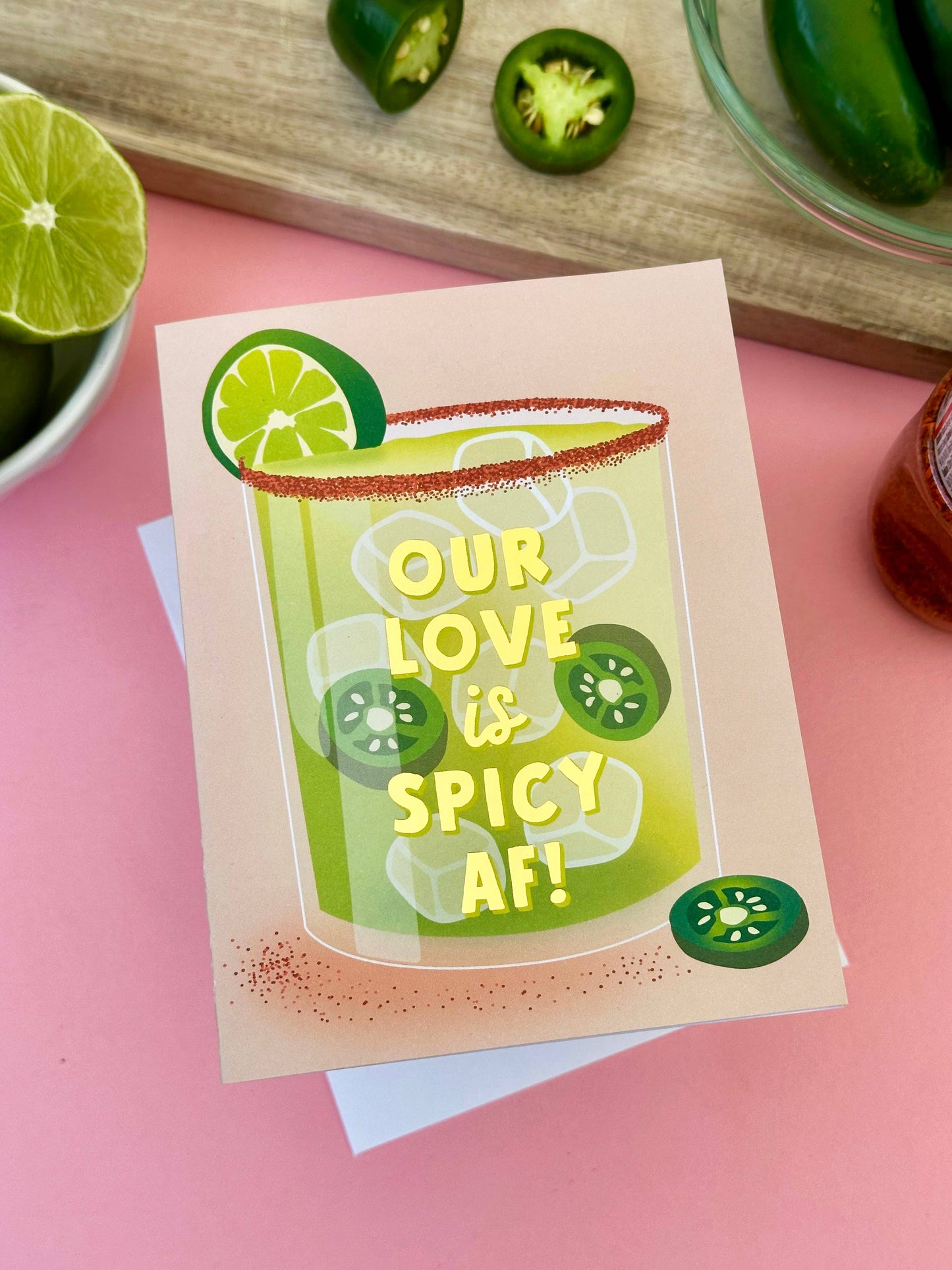 Spicy Love Margarita Card