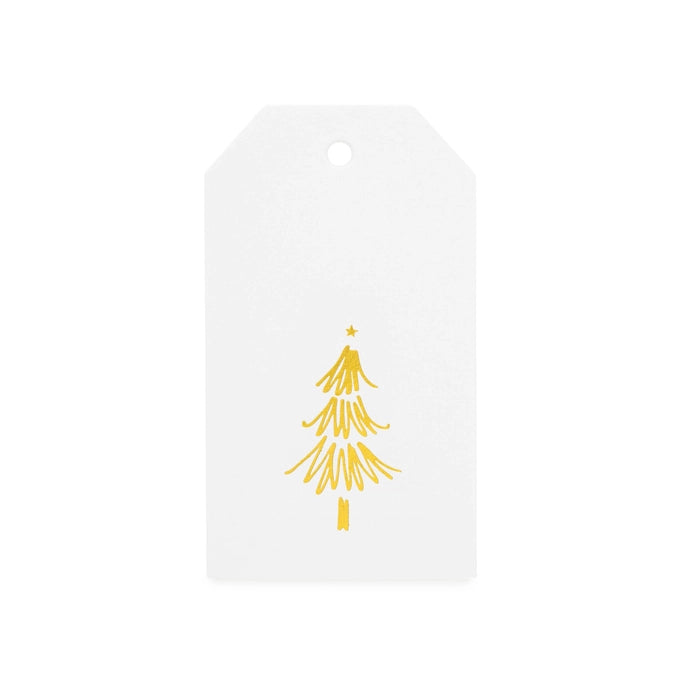 Gold Tree Gift Tag