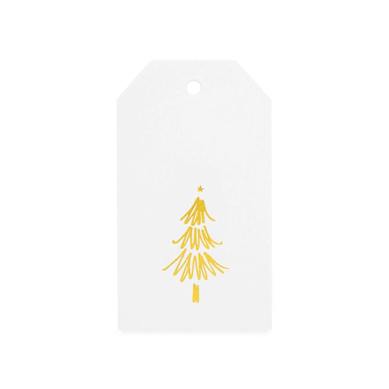 Gold Tree Gift Tag