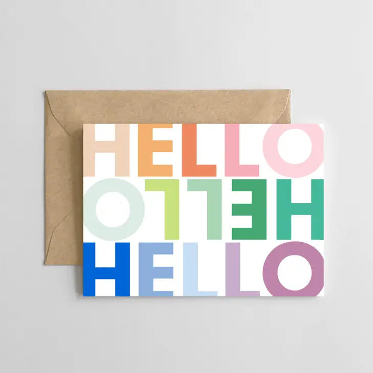 Colorful Hello Boxed Notecards