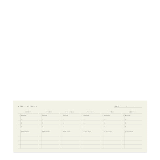 Weekly Keyboard Planner Deskpad