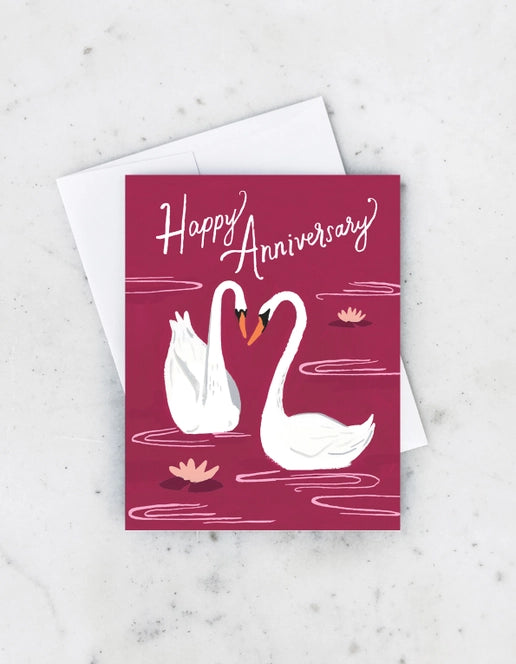 Anniversary Swans Card