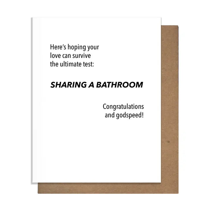 Share Bathroom Card