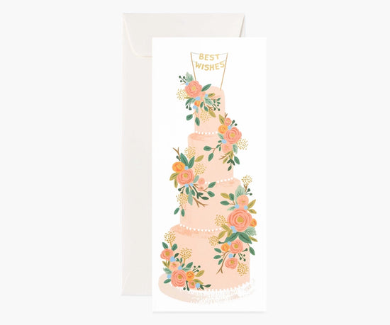 Tall Wedding Cake No. 10 Card