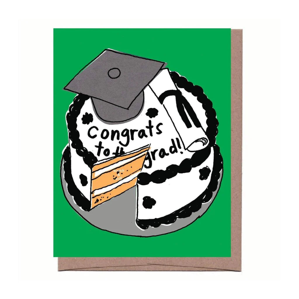 Scratch & Sniff Grad Cake Card