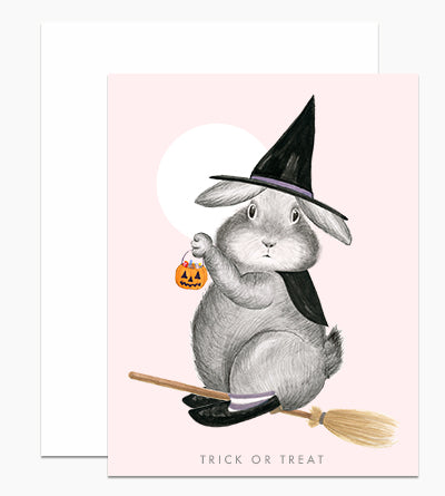 Bunny Witch Card