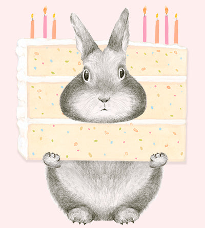 Hare for the Cake Card