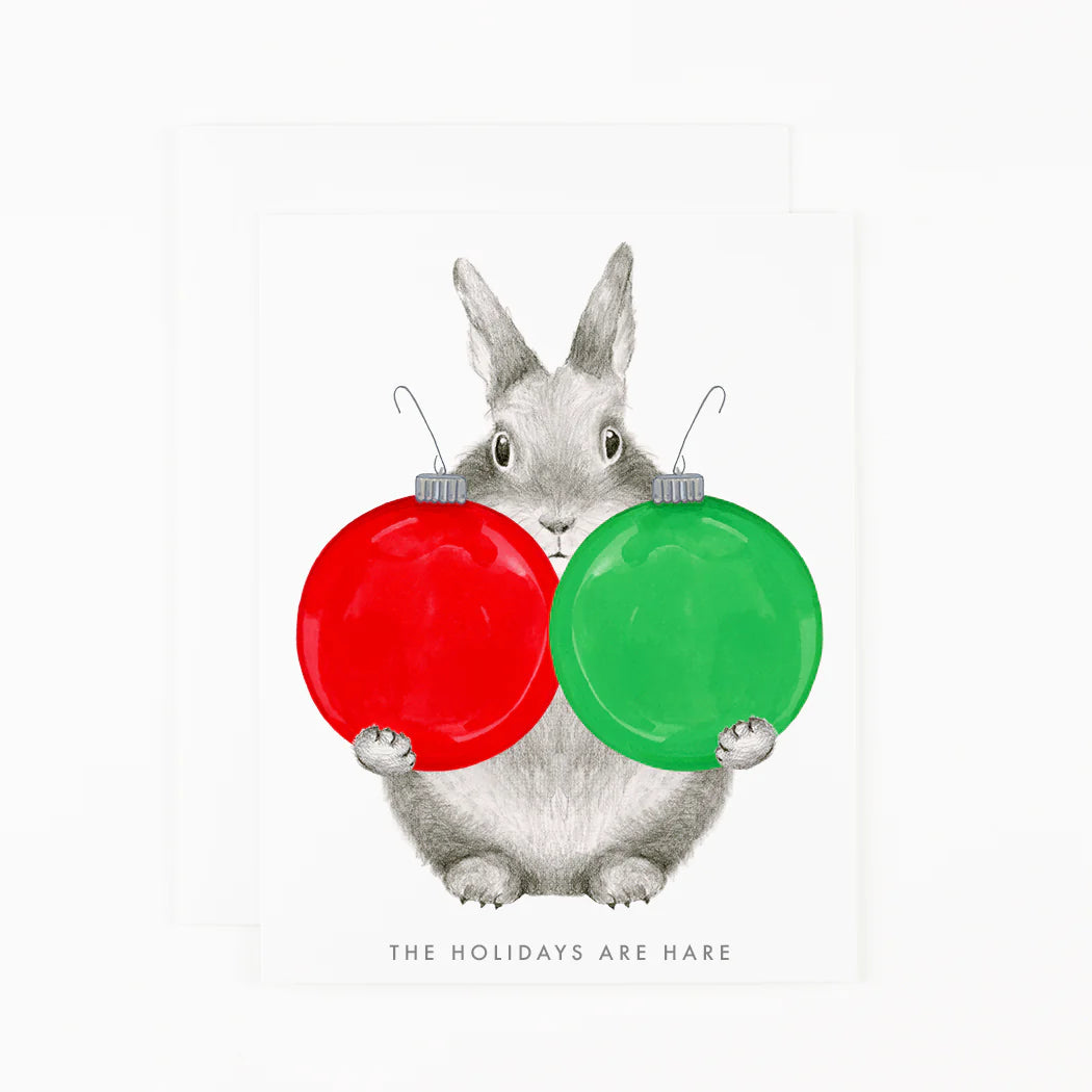 The Holidays are Hare Card