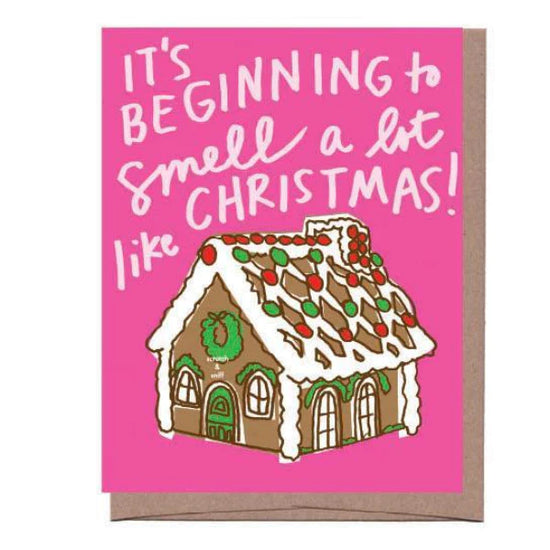 Scratch & Sniff Gingerbread House Card