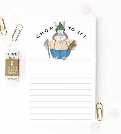 Chop To It Notepad