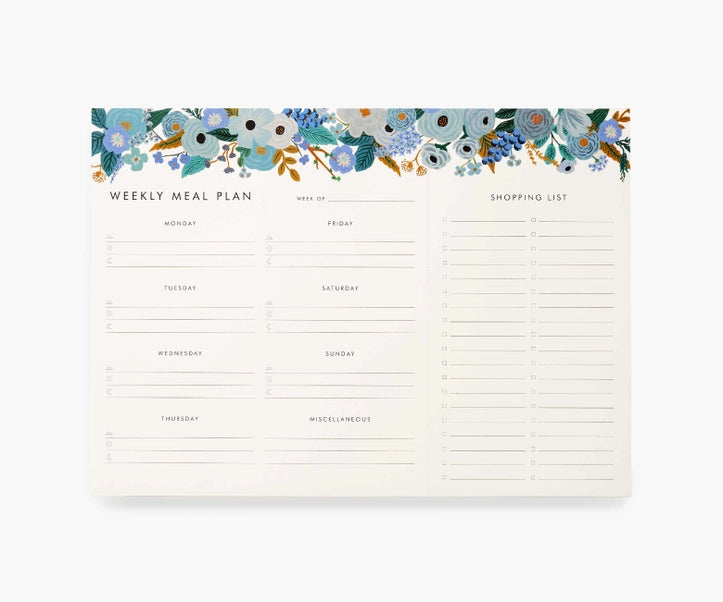 Garden Party Weekly Meal Planner