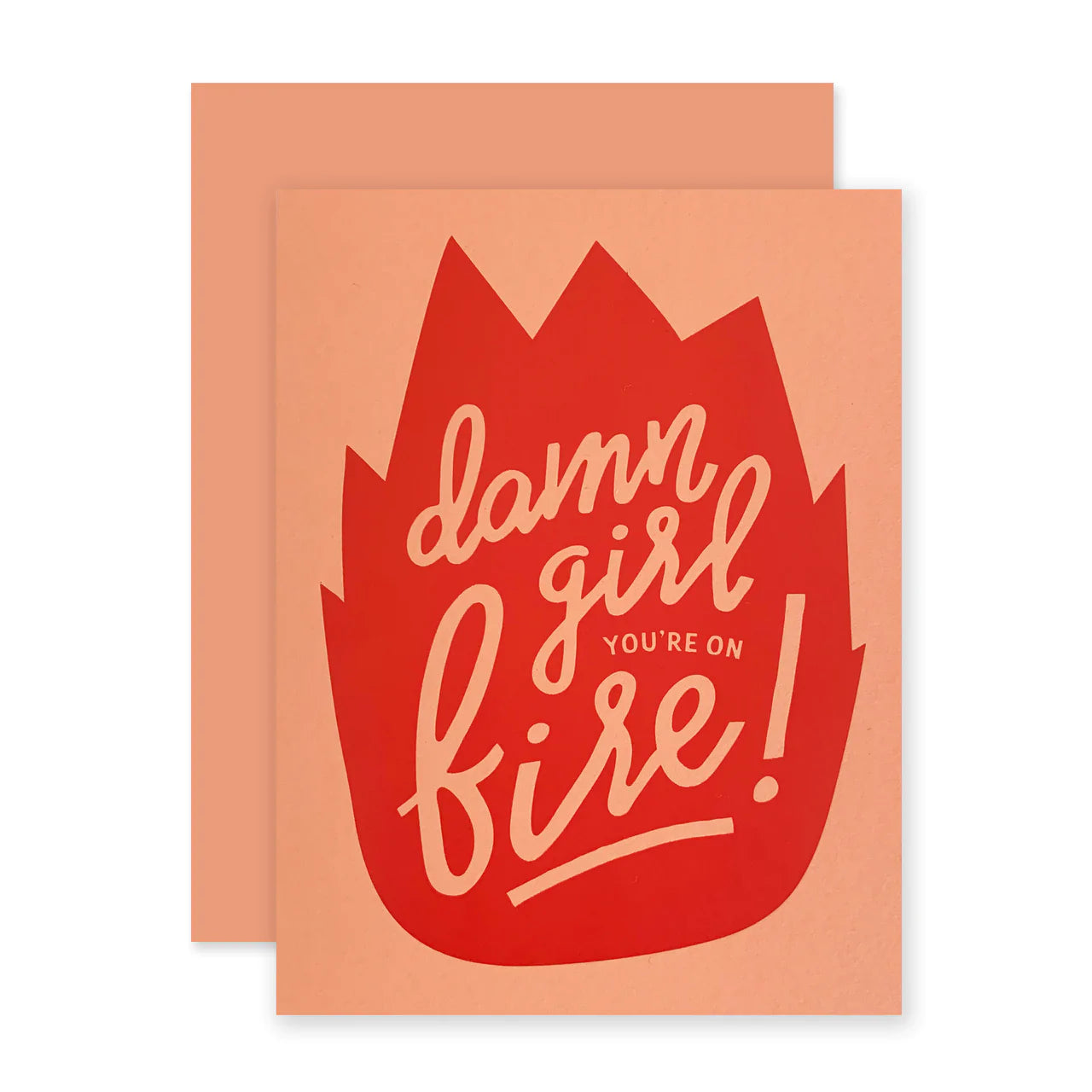 Girl On Fire Card