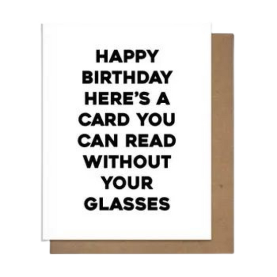 Glasses Card