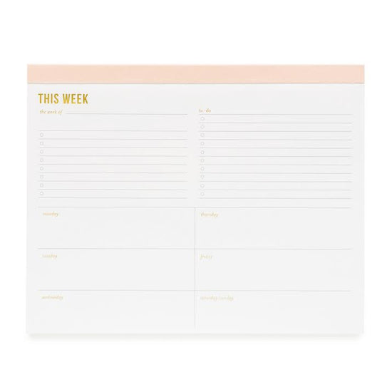 Large Pink Weekly Pad