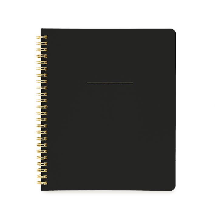 Classic Black Spiral Notebook