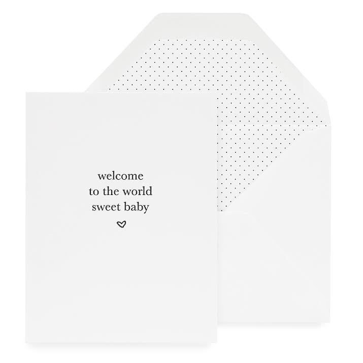 Welcome Sweet Baby Card