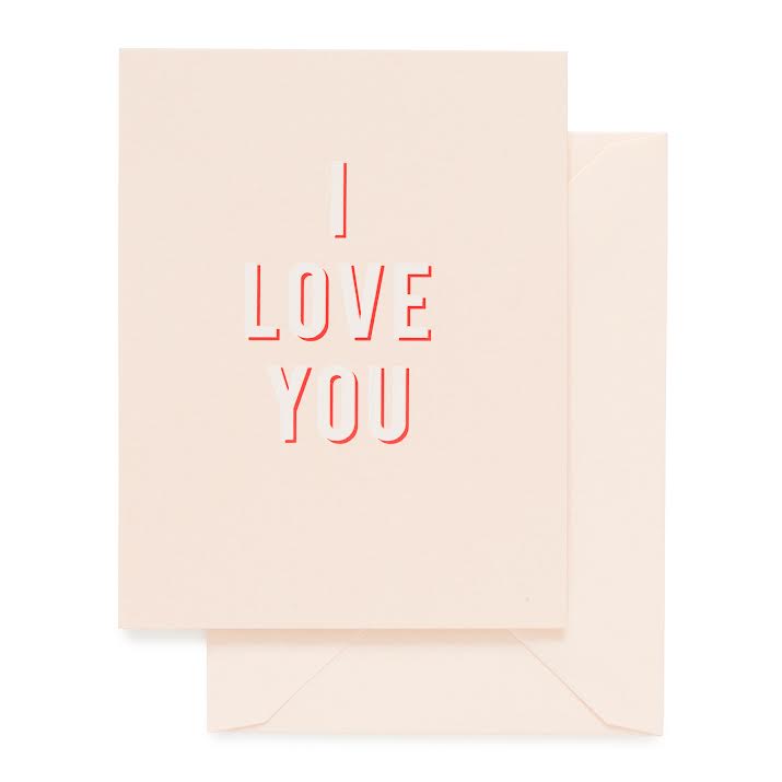 I Love You Bold Card