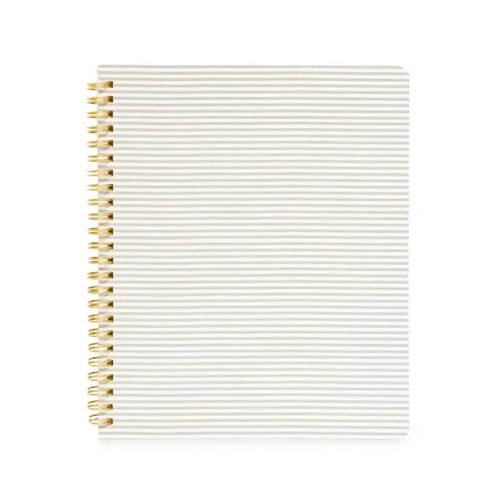 Grey Stripe Spiral Notebook