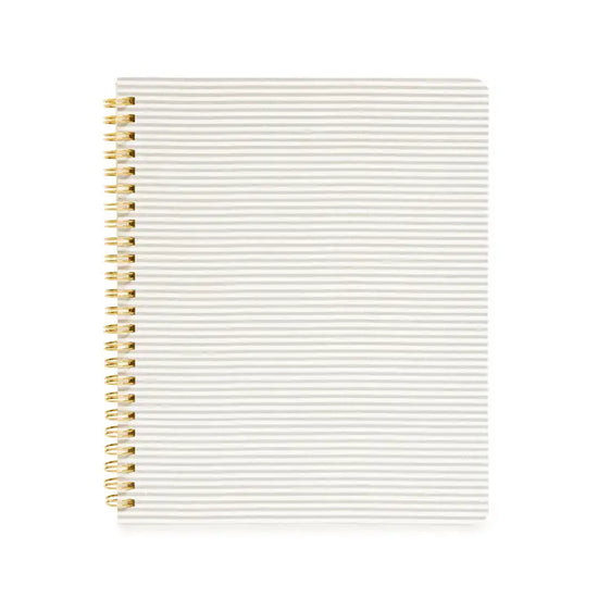 Grey Stripe Spiral Notebook