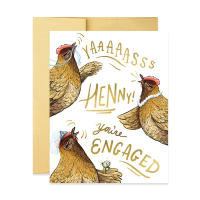 Yasss Henny Engagement Card