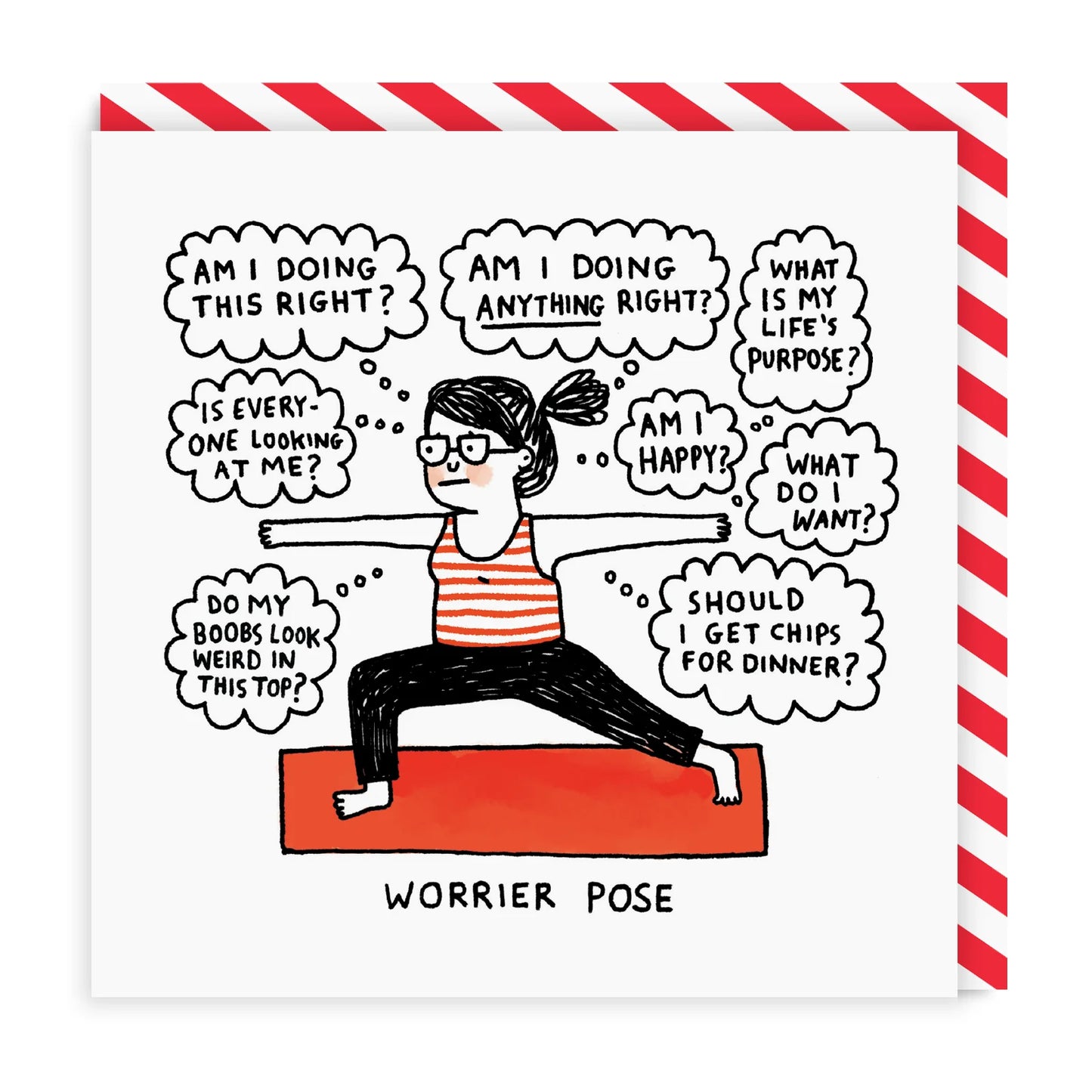 Worrier Pose Card
