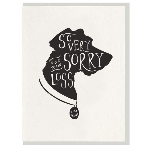 So Very Sorry Dog Card