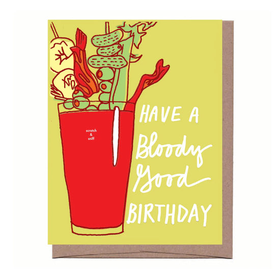 Scratch & Sniff Bloody Mary Birthday Card